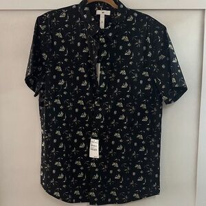 BP Black Floral Casual Shirt for Men
